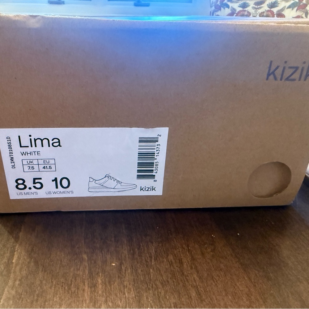 Kizik Lima White Athletic Shoes - Picture 3 of 5